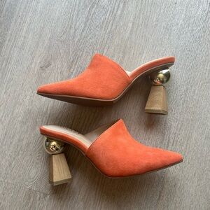 Orange Mule Heel